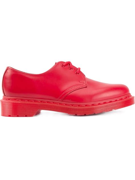 dr martens  lace  shoes  red lyst