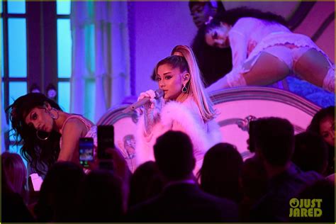 Ariana Grande Goes Sultry In Lingerie For Medley Of Her Hits At Grammys