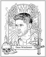 Supernatural Colorir Desenhos Winchester Dean Sobrenatural Spn Castiel りえ sketch template