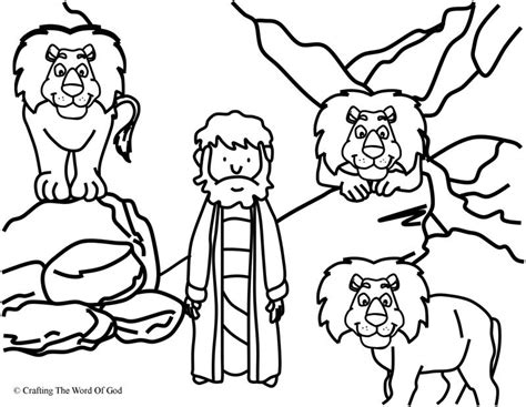 daniel   lion den coloring pages coloring home
