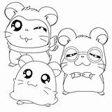 Hamtaro Coloring Pages Picgifs Sheets Anime Color Choose Board sketch template