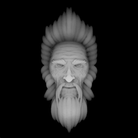man   tree bas relief depth map image grayscale image