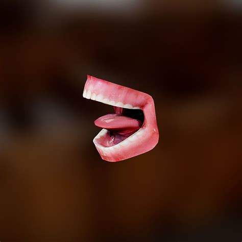 Human Mouth Lowpoly 3d Model Cgtrader