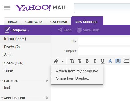 yahoo mail  dropbox integration starting today ghacks tech news