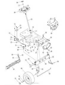 mtd axh  parts diagram  steering