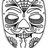 Mask Coloring Jaguar Ethnic sketch template