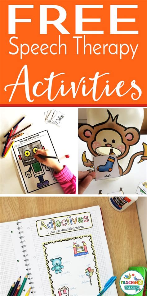 printable speech therapy activities  toddlers  printable