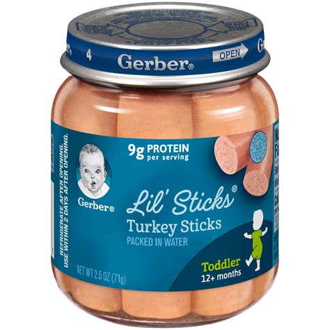 gerber toddler food turkey baby food  jar drained  walmart