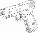 Glock Drawing 17 Shotgun Barrel Double Deviant Wallpaper Favourites Add Comment sketch template