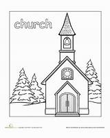 Coloring Churches Disegni Skyscrapers Skyhigh Templetes sketch template