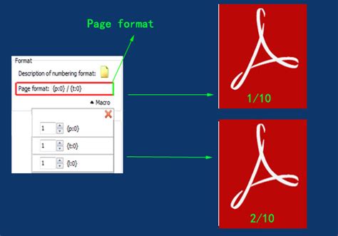 define number format    pages  pdfcom