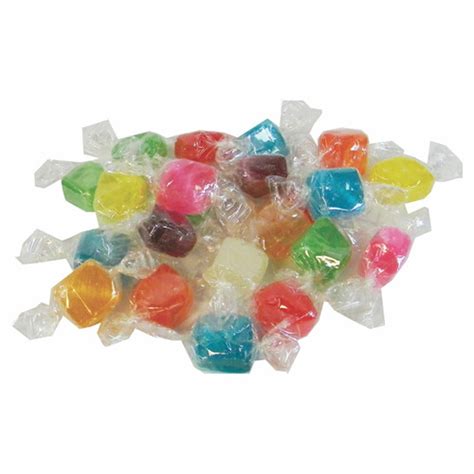 fruit cubes hard candies assorted flavors individually wrapped