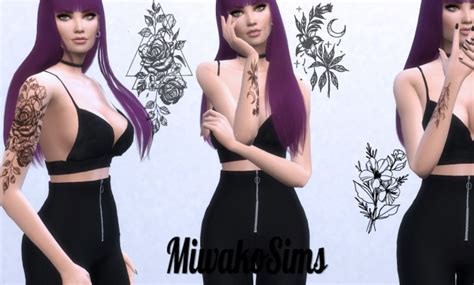 collection tattoos 6 at miwakosims sims 4 updates