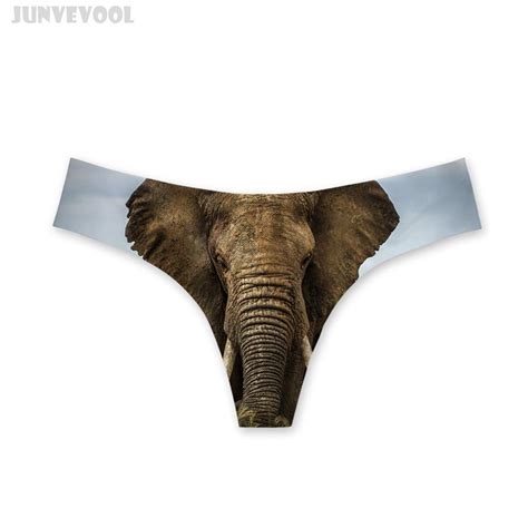 Invisible Thongs Ladies Hot Briefs Panties Mini Underwear 3d Elephant
