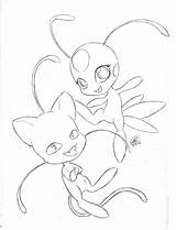 Miraculous Tikki Plagg Ladybug Kwami Designlooter Leafy Gratuitement Draws 79kb sketch template
