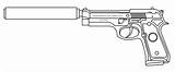 Beretta Gun 92fs Web Deviantart Am sketch template