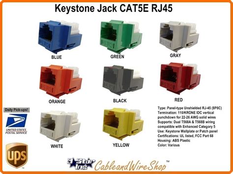 keystone jack cate insert rj module  style ivory