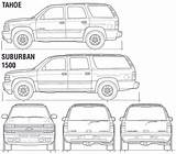 Suburban Chevy 2007 Template Coloring Pages sketch template