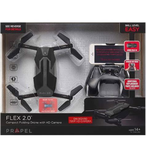propel flex  compact folding drone  hd cam konga  shopping