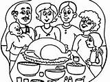 Dinner Coloring Family Pages Getdrawings Color Thanksgiving Getcolorings sketch template
