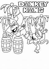 Kong Donkey Coloring Pages King Printable Dk Print Color Mario Kids Diddy Super Colouring Coloriage Freeze Tropical Country Clipart Library sketch template