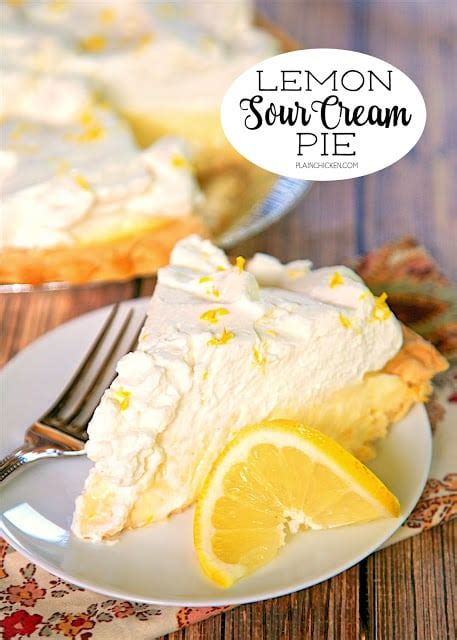 lemon sour cream pie plain chicken