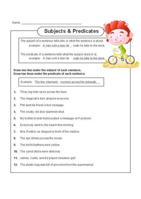 subjects  predicates kidspressmagazinecom subject  predicate