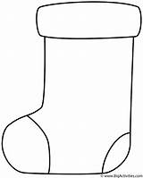 Coloring Christmas Stocking Stockings Print sketch template
