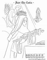 Saint Cascia Sainte sketch template