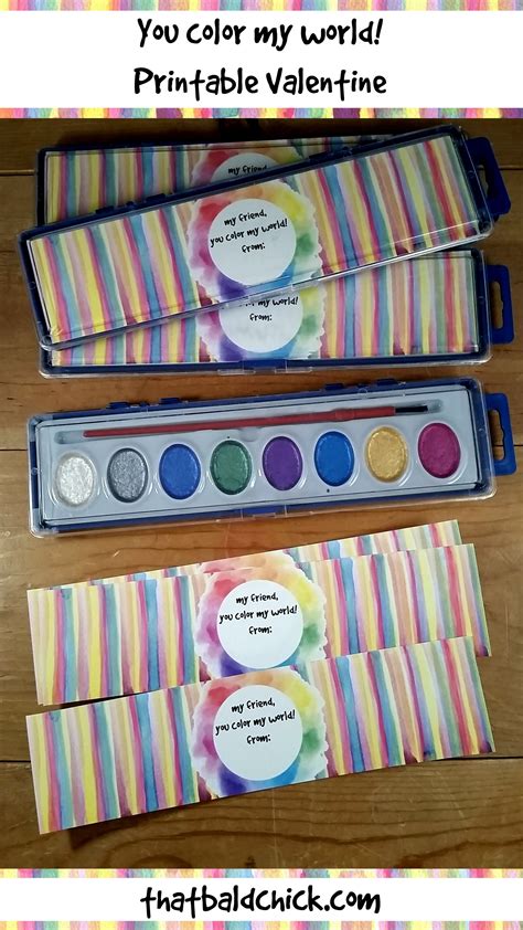 color  world printable  perfect  class party favors