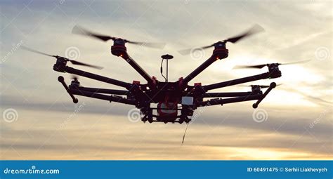 quadcopter copter drone stock image image  surveillance