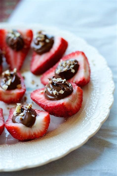 nutella deviled strawberries recipe  images dessert ingredients desserts food