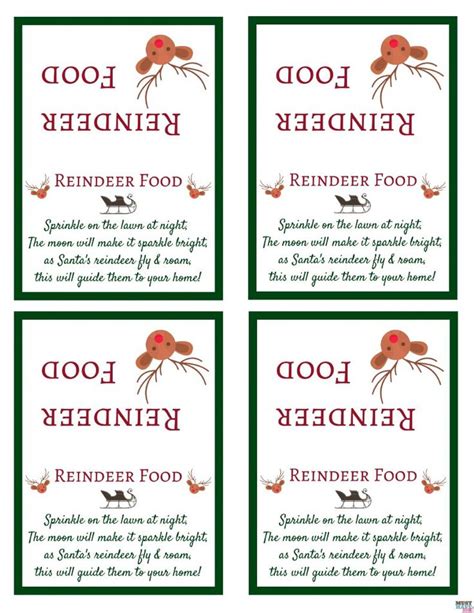 santas magic reindeer food recipe   printable reindeer food