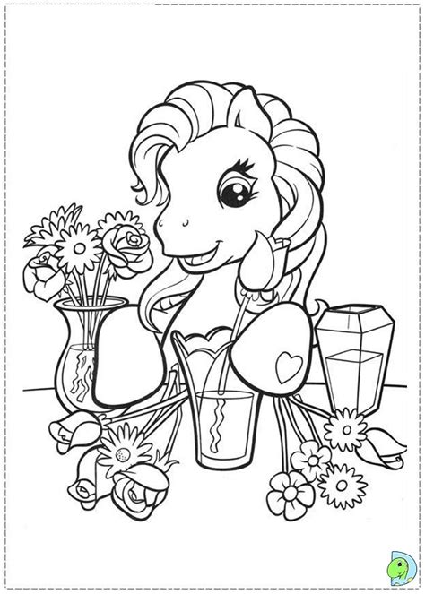 pony coloring page dinokidsorg