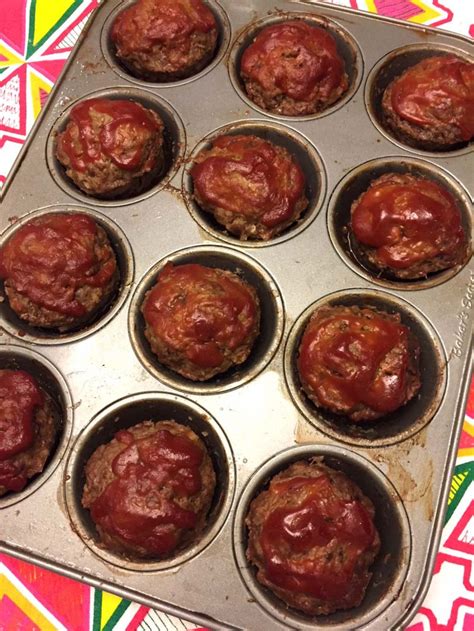 meatloaf in a muffin tin individual mini meatloaves