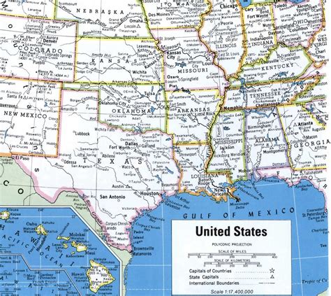 maps  southern region united states