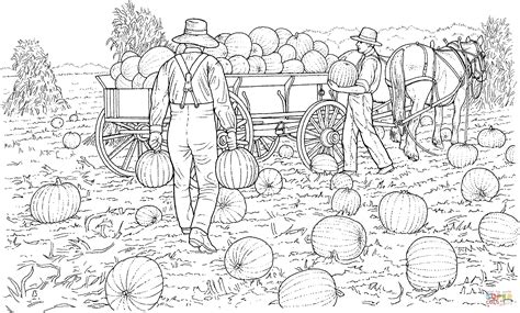 harvest time coloring pages coloring pages