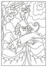 Antoinette sketch template