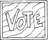 Coloring Pages Voting Vote Color Getcolorings sketch template