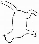 Outline Cat Drawing Clipart Library Simple Animal sketch template