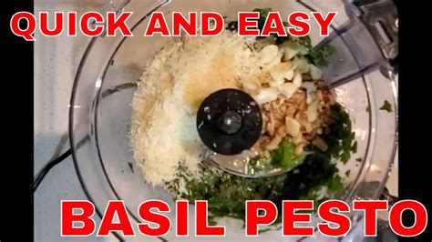 basil pesto recipe youtube