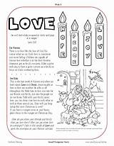 Advent Children Kids Sunday Activities School Lessons Catholic Candles Year Season Family Devotionals Christmas Candle Church Readings Choose Board Devotion sketch template