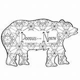 Sacred Bear Coloring Cube sketch template