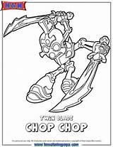 Skylanders Chop Coloring Pages Swap Force Blade Choose Board sketch template