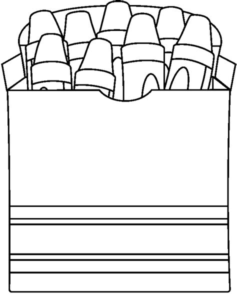 blank crayon box template