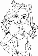 Coloring Monster High Pages Girls Dolls Clawdeen Wolf Girl Chibi Sheets Colouring Printable Print Kids Scary Drawing Dibujos Para Colorear sketch template