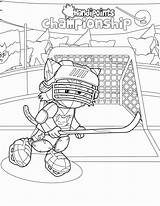 Hockey Coloring Pages Goalie Nhl Logo Skate Ice Getcolorings Printable Color Player Colori Popular Print sketch template