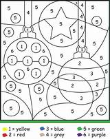 Christmas Number Color Coloring Pages Kids Printables Numbers Ornaments Printable Colour Preschool Sheets Rocks Worksheets Holiday Easy Kindergarten Pdf Colors sketch template