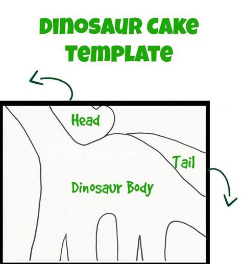 dinosaur cake template dinosaurcake   cake templates