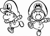Mario Luigi Coloring Baby Pages Paper Drawing Super Getdrawings Bowser Mini Printable Minion Color Sheets Print Kids Getcolorings Colorings Choose sketch template